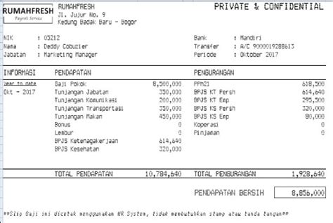 Cara Membuat Slip Gaji Beserta Contoh Slip Gaji Karyawan Terlengkap | LiputanTeknologi