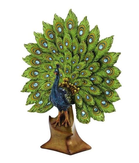 Polystone Peacock Figurine Peacock Decor Antique Inspiration Decor