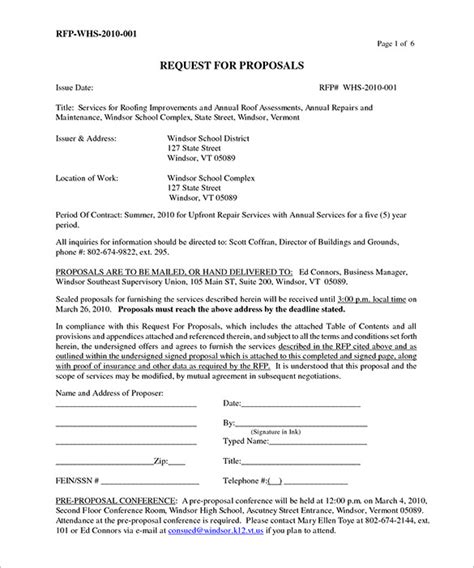 6 Roofing Contract Templates Free Pdf Format Download Free