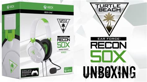Turtle Beach Recon 50x Gaming Headset Unboxing Xbox One Youtube