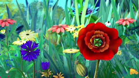 Flowers And Butterflieshandmade Animation Motion