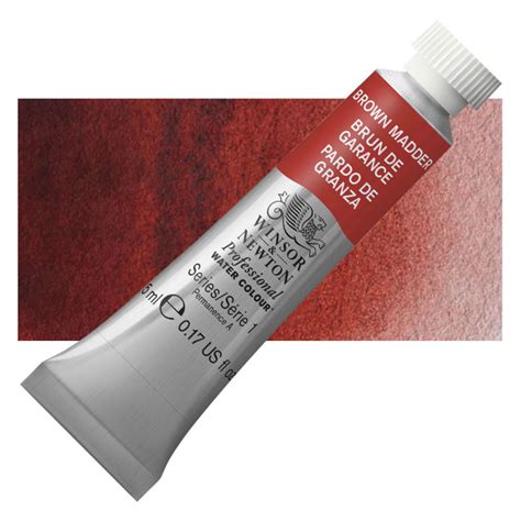 Winsor And Newton Professional Watercolor Brown Madder 5 Ml Tube