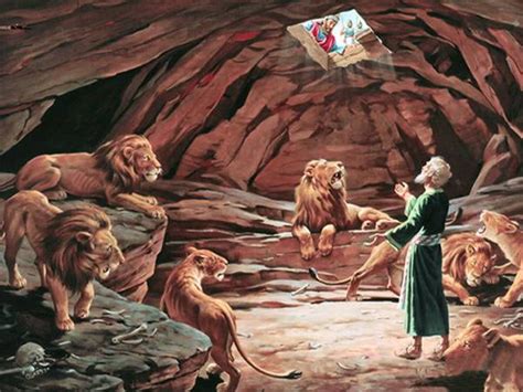 Dare Daniel And The Lions Story From Holy Bible And Images And Pictures