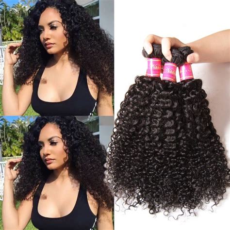 Nadula 6a Brazilian Virgin Curly Hair Pack Of 3 Bundles Natural Color Virgin Human Hair