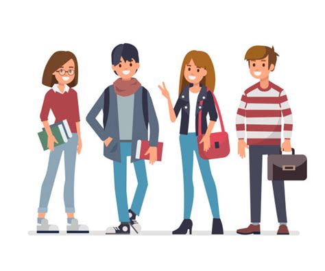 High School Students Illustrations Royalty Free Vector Graphics And Clip