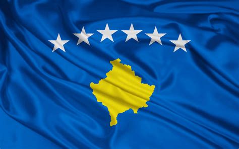 The kosovo flag was adopted on february 17, 2008. Kosovo Flag Pictures