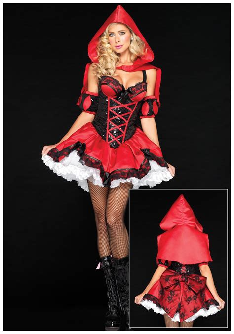 red hot riding hood costumes storybook costumes deluxe red hot riding hood costume