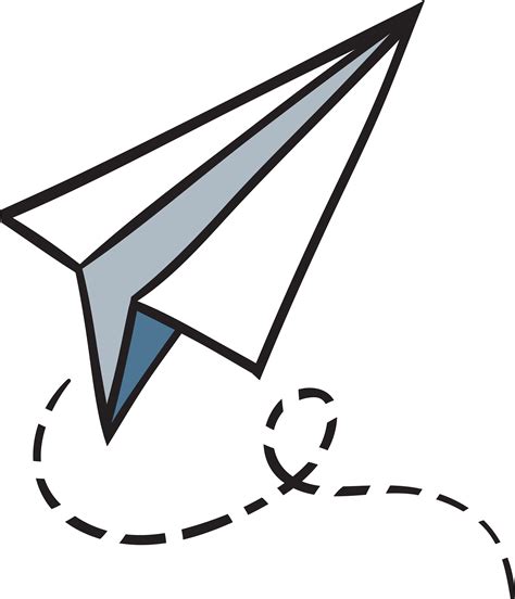 Airplane Paper Plane Clip Art White Paper Airplane Png Download