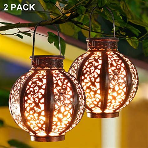 Best of all, these lights come with a lifetime warranty, and according to online customers. MAGGIFT 2 Pack Hanging Solar Lanterns Retro Solar Lights ...