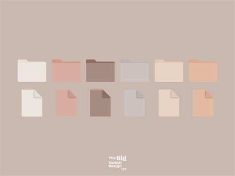 Aesthetic Nude Desktop Folder And Document Icons Pack Macos Etsy Uk