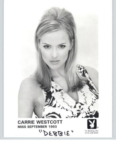 Carrie Westcott 8x10 Headshot Photo W Resume Playboy Playmate EBay