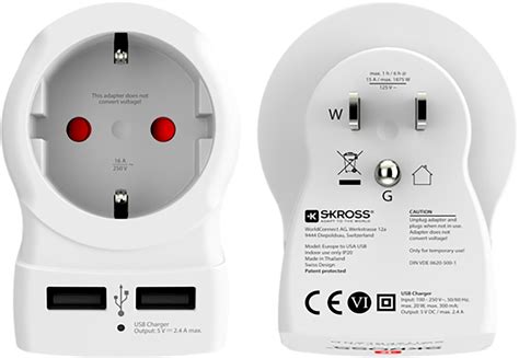 We did not find results for: SKROSS Country Travel Adapter - Europe to USA USB - USB ...
