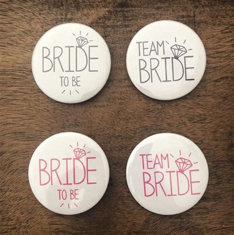 Team Bride Pins Bachelorette Custom Pins Team Bride Pins Etsy Team