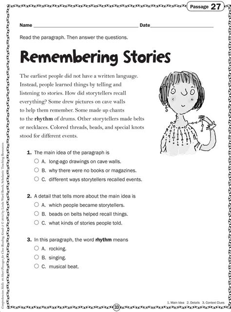 Free, printable reading comprehension passages to use in the classroom or at home. Grade 2 Reading Passages - Memarchoapraga | Reading ...