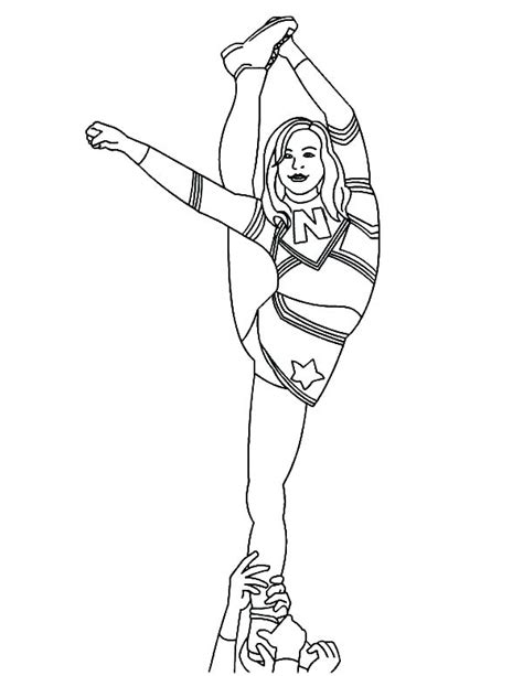 Cheerleader Coloring Pages At Free Printable