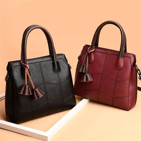 Genuine Leather Luxury Designer Handbags For Women Casual Tote