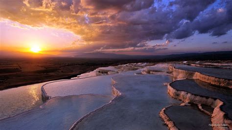 Hillside Thermal Pools In Pamukkale Turkey 2560x1440 By Superstock