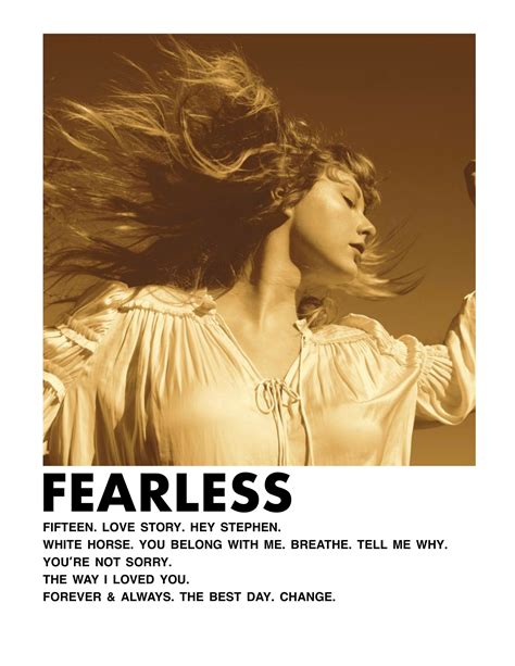 Taylor Swift Fearless Albim Poster