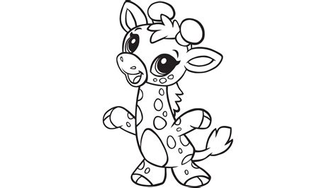 Baby Giraffe Coloring Pages At Free Printable