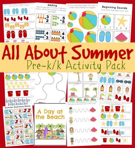 Free Summer Fun Pre Kk Printable Pack Money Saving Mom