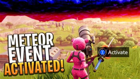 The Secret Meteor Event Has Been Activated Fortnite Battle Royale
