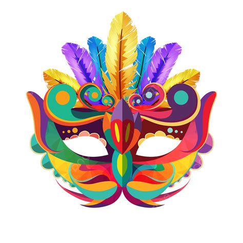 Masks Carnival Clipart Transparent Background Textured Carnival Mask