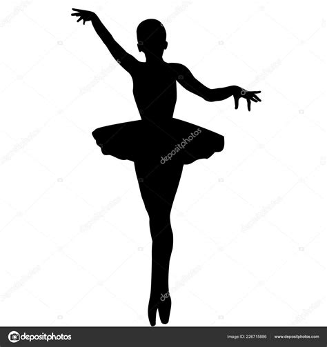 Silhouette Ballerina White Background Stock Vector Image By ©hibrida13