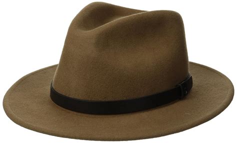 Brixton Mens Messer Medium Brim Felt Fedora Hat Ebay