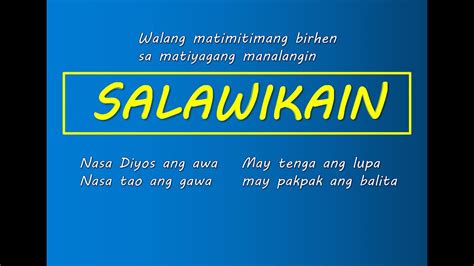 25 Halimbawa Ng Salawikain Kasabihan Quotes Filipino Tagalog