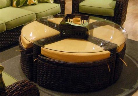 Because of the removable lids, ottoman coffee tables with tray are also usually storage ottomans; Ottoman Storage Coffee Table Design Images Photos Pictures