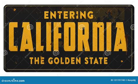 California State Sign Highway Freeway Road Grunge The Peach State Stock
