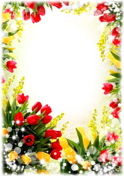 Download FLOWERS BORDERS Free PNG transparent image and clipart