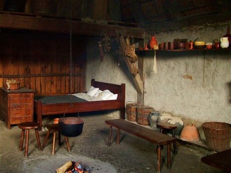 Peasant Home Interior Medieval Cottage Medieval Era Pinterest