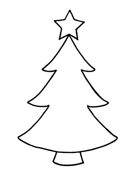 Christmas Tree Outline Clipart Best
