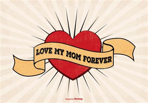 Download I Love Mom Tattoo Style Illustration - Download Free ...
