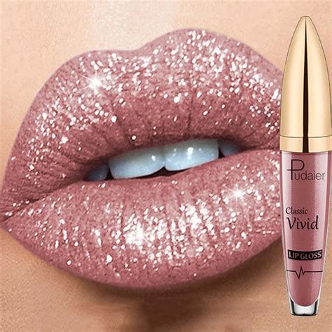 18 Colors Shiny Lip Gloss Women S Lasting Matte Glitter Liquid Lipstick Sexy Diamond Pearlescent