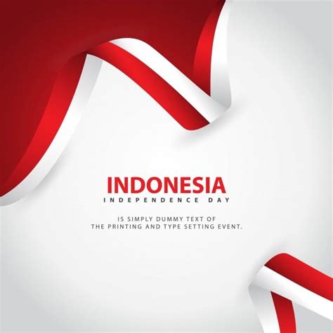 Indonesia declared it's freedom from the dutch colonial government on august 17, 1945. Indonesia Independence Day Vector Template Design ...