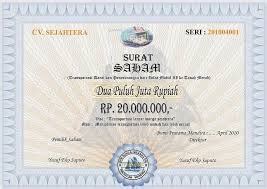 Kepada anda yang mempunyai surat pajak emas dan ingin menjual. Diana Task: Jenis-Jenis Surat Berharga