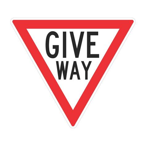 Give Way Sign Buy Now Discount Safety Signs Australia