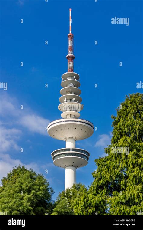 Heinrich Hertz Tower Radiotelevision Tower Hamburg Stock Photo Alamy