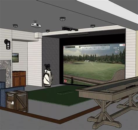 Custom Indoor Golf Simulators In Home Golf Simulators Trugolf