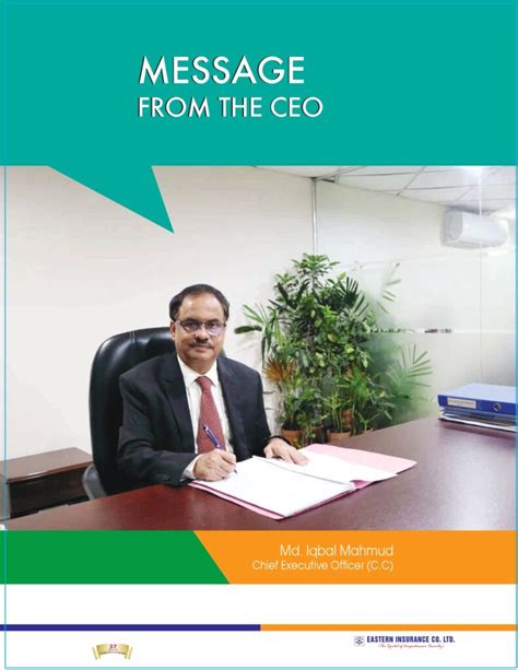 Message From Ceo Eastern Insurance Co Ltd