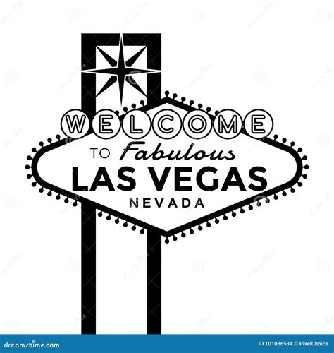 Welcome To Las Vegas Sign Stock Vector Illustration Of Millionaire