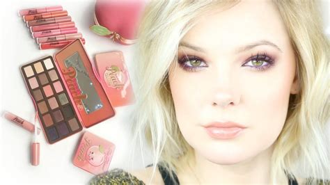 Too Faced Sweet Peach Collection Tutorial And First Impression Youtube Makeup Nails Beauty