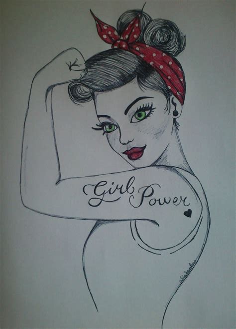 Girl Power Drawing At Explore Collection Of Girl