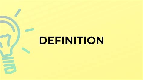 What Is The Meaning Of The Word Definition Youtube