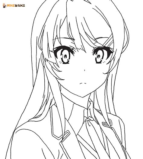 Rascal Does Not Dream Of Bunny Girl Senpai Coloring Pages