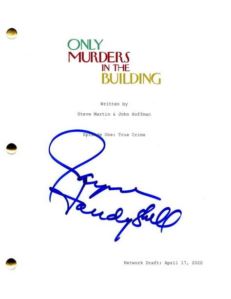 Jayne Houdyshell Signed Autograph Only Murders In The Building Full Pilot Script Autographia