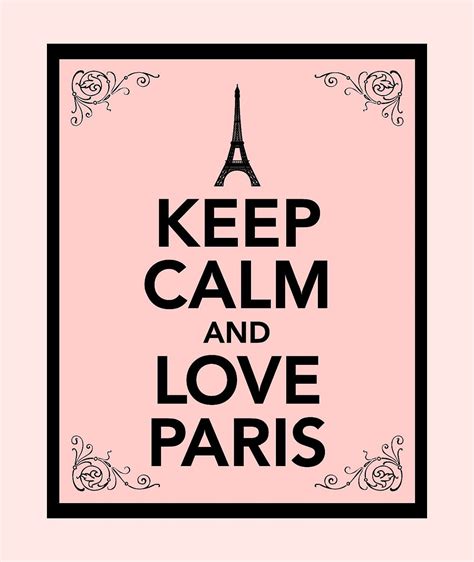 Keep Calm And Love Paris Print Buy Two Get One Free 1000 Via Etsy