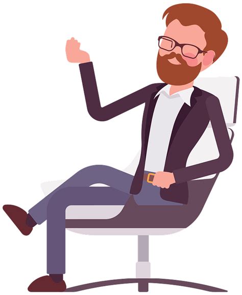 Man Sitting In A Chair Clipart Free Download Transparent Png Creazilla